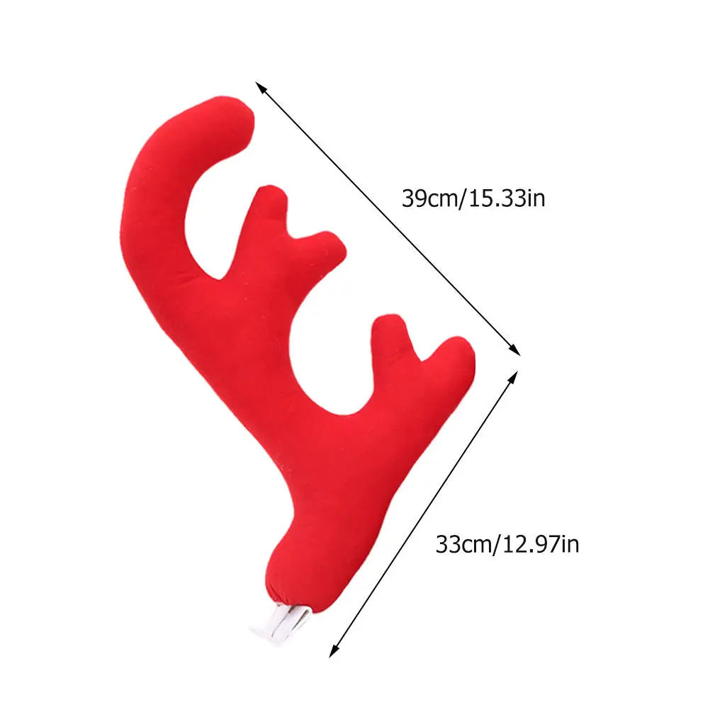 1 set 1 Set Of Antler Ornaments Christmas Decors For Accessory Xmas Adornments Car Decorative Antlers Auto Decoration Car Decor