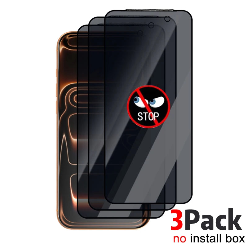 1/2/3Pack Easy Install Anti-spy Tempered Glass for IPhone 17 Pro Max/17 Pro/17 Air/17 Anti-peep Privacy Screen Protectors Film