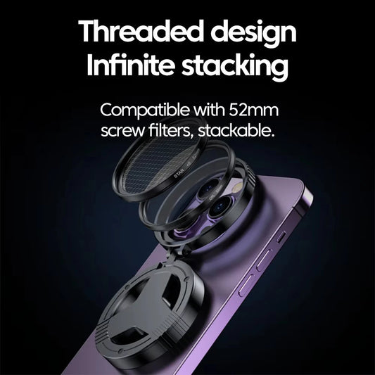 Magnetic Holder Universal 52MM CPL Filter Circular Phone Camera Lens Polarizer Filter Lens for Magsafe Phone