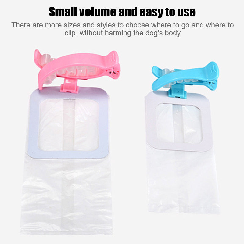 Pet Dog Waste Bag Dispenser Creative Puppy Toilet Picker Tail Clip Cats Waste Poop Bag Portable Garbage Cleaning Tool