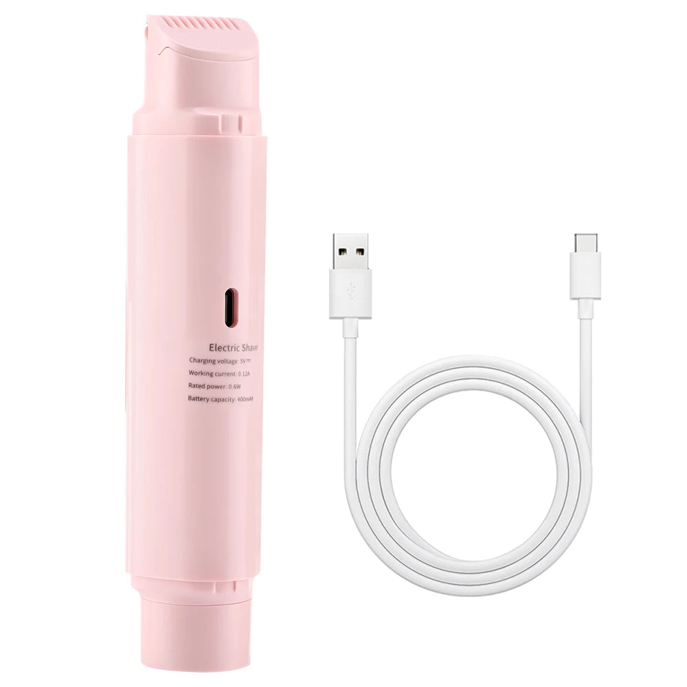 2 in 1 Dual-Head Women Electric Razors Painless Bikini Trimmer Legs Hair Trimmer Wet Dry Use Body Hair Remover Waterproof