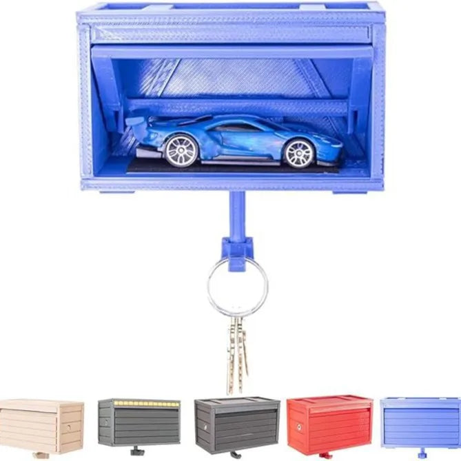 Car Garage Key Holder With Opening Door Wall Hanging Key Holder, Fun 3D Printed Key Organizer, Easy Installation Wall Decoration