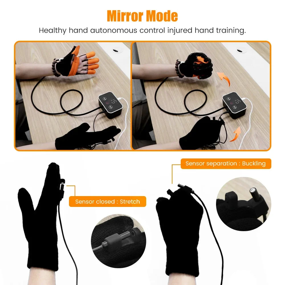 Hand Rehabilitation Robot Glove Stroke Rehabilitation Hands Rehab Exercise Equipment Hemiplegia Devices Finger Trainer Training