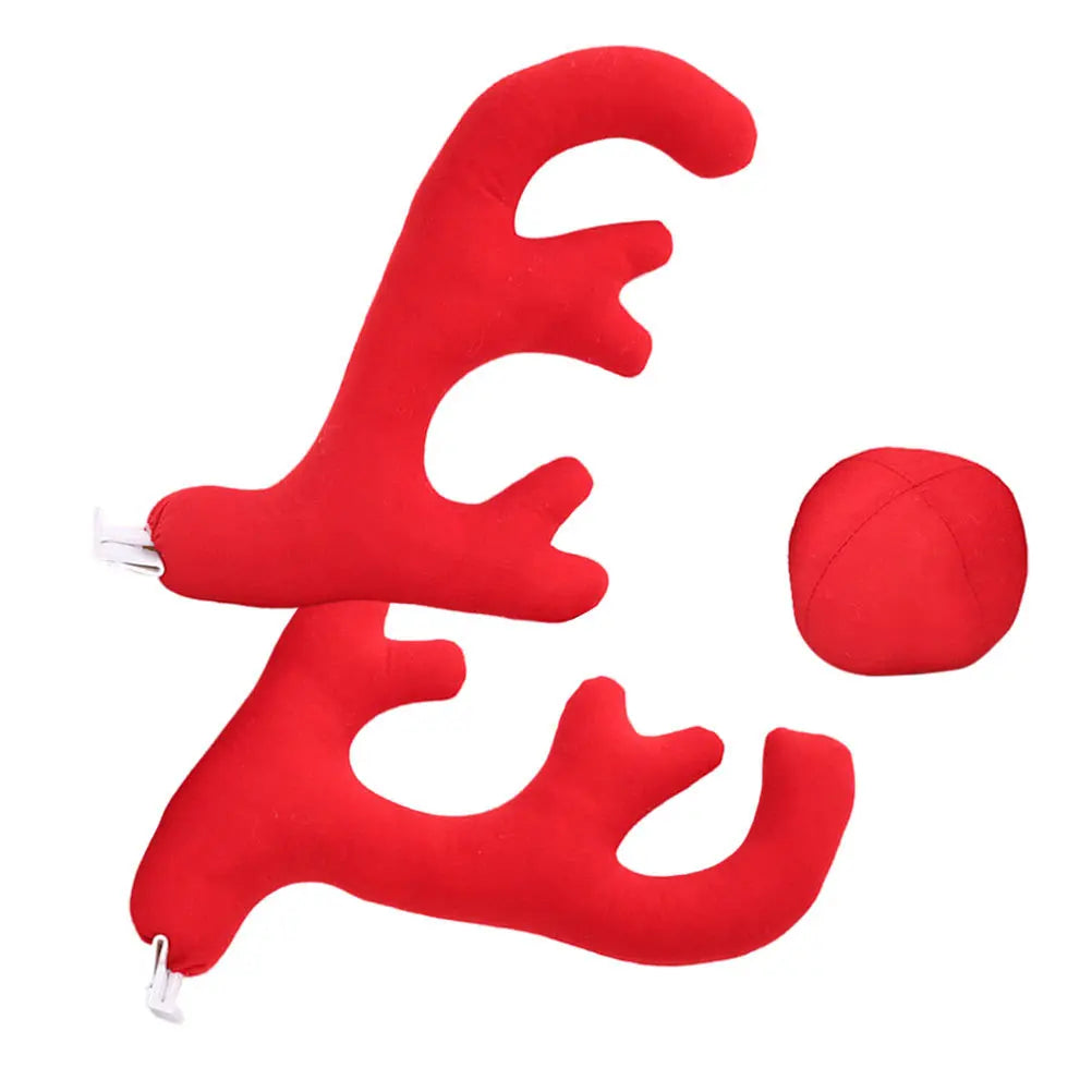 1 set 1 Set Of Antler Ornaments Christmas Decors For Accessory Xmas Adornments Car Decorative Antlers Auto Decoration Car Decor