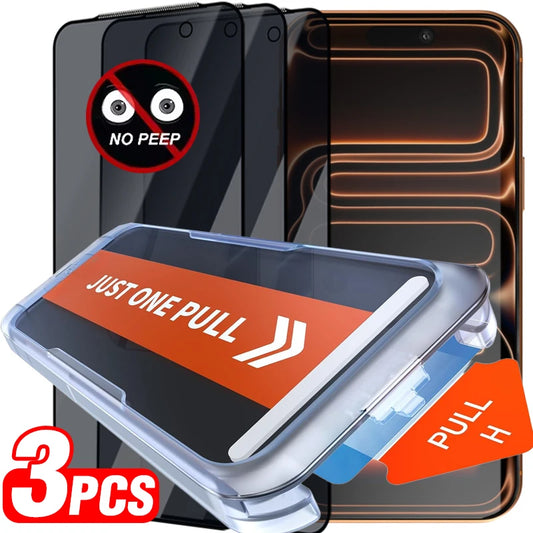 1/2/3Pack Easy Install Anti-spy Tempered Glass for IPhone 17 Pro Max/17 Pro/17 Air/17 Anti-peep Privacy Screen Protectors Film