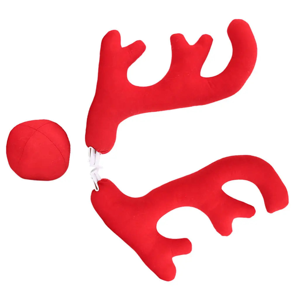 1 set 1 Set Of Antler Ornaments Christmas Decors For Accessory Xmas Adornments Car Decorative Antlers Auto Decoration Car Decor