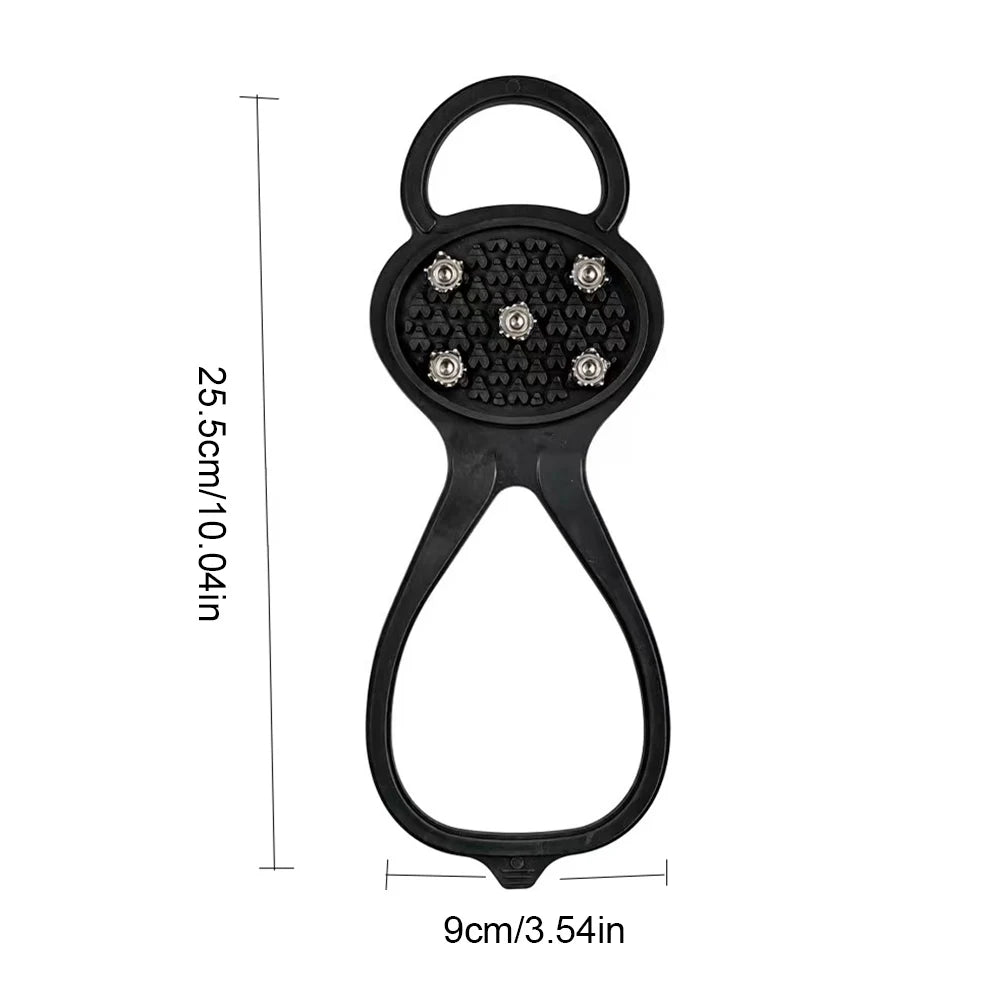 5/8 Teeth Ice Gripper Spike for Shoes Winter Outdoor Anti-Slip Hiking Mountain Climbing Ice Snow Crampons Anti-slip Shoe Covers