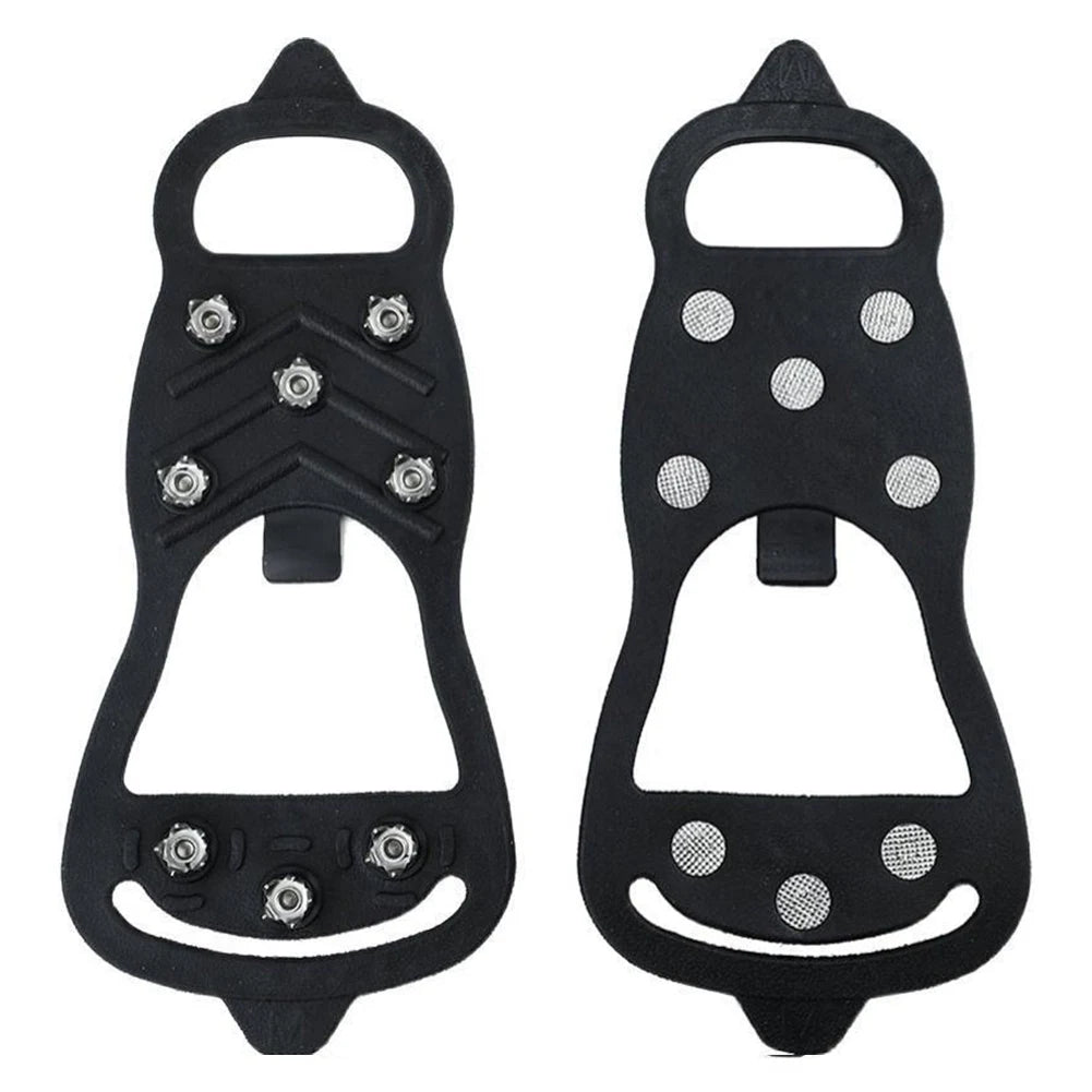 5/8 Teeth Ice Gripper Spike for Shoes Winter Outdoor Anti-Slip Hiking Mountain Climbing Ice Snow Crampons Anti-slip Shoe Covers