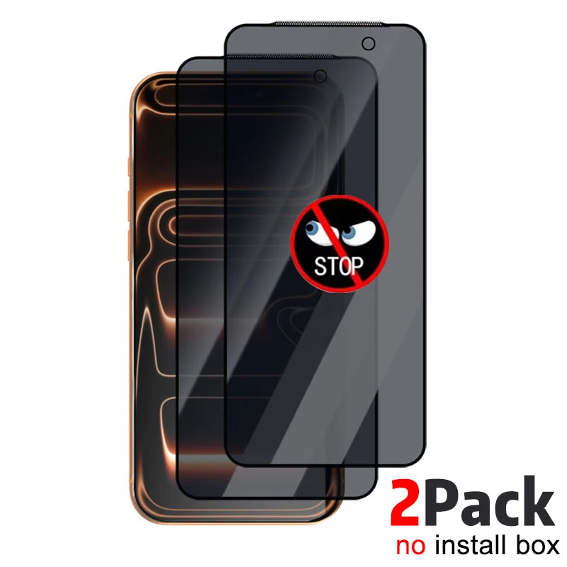 1/2/3Pack Easy Install Anti-spy Tempered Glass for IPhone 17 Pro Max/17 Pro/17 Air/17 Anti-peep Privacy Screen Protectors Film