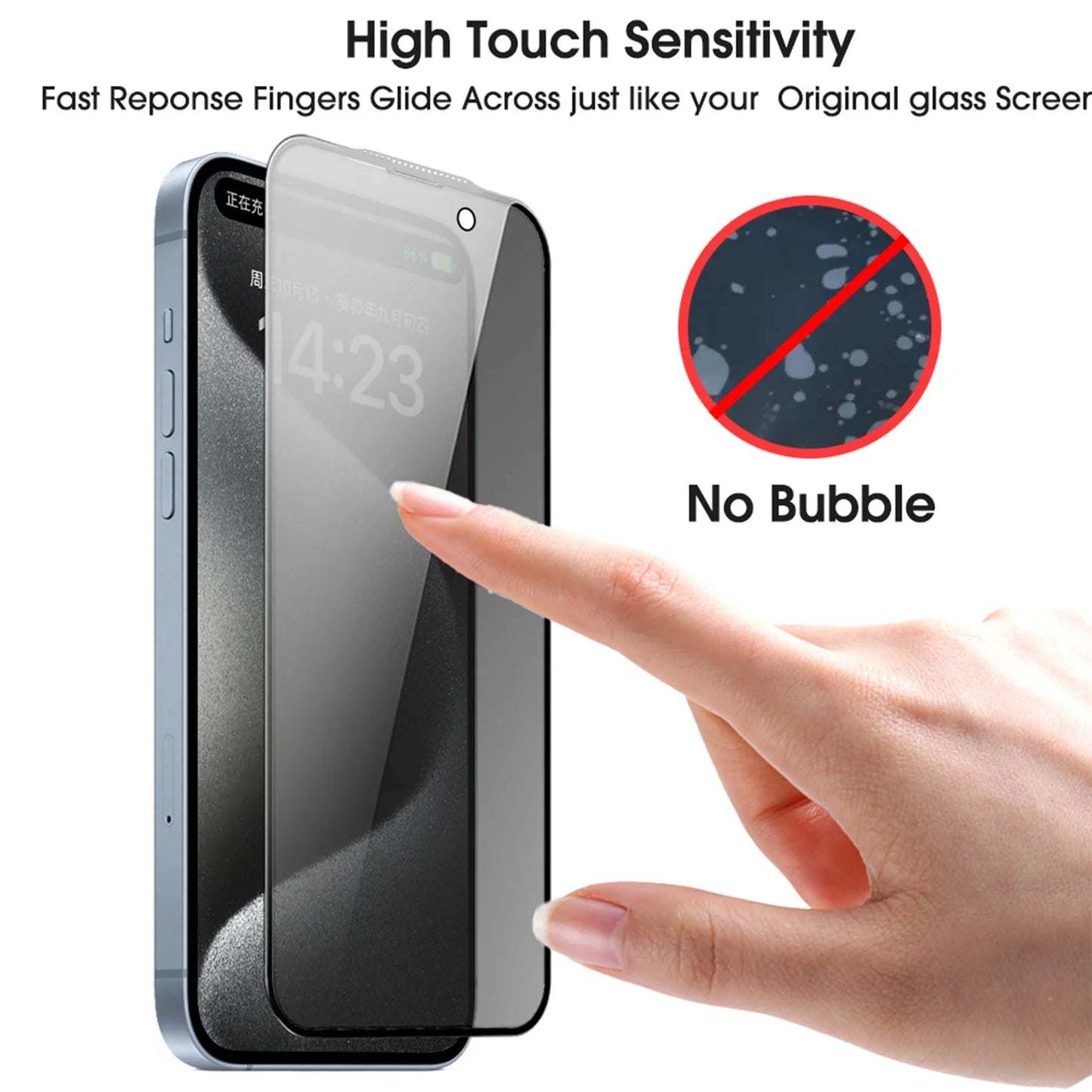 1/2/3Pack Easy Install Anti-spy Tempered Glass for IPhone 17 Pro Max/17 Pro/17 Air/17 Anti-peep Privacy Screen Protectors Film