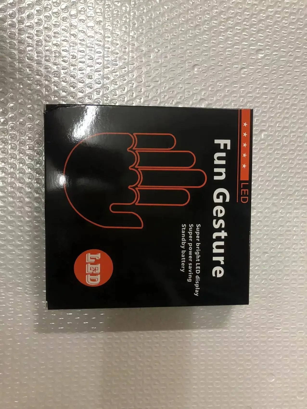 Middle Gesture With Remote Funny Finger Car Light Road Rage Signs Hand Lamp Sticker Glow Panel For Car Window