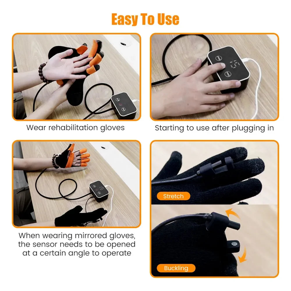 Hand Rehabilitation Robot Glove Stroke Rehabilitation Hands Rehab Exercise Equipment Hemiplegia Devices Finger Trainer Training