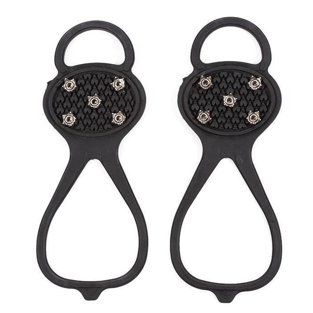 5/8 Teeth Ice Gripper Spike for Shoes Winter Outdoor Anti-Slip Hiking Mountain Climbing Ice Snow Crampons Anti-slip Shoe Covers