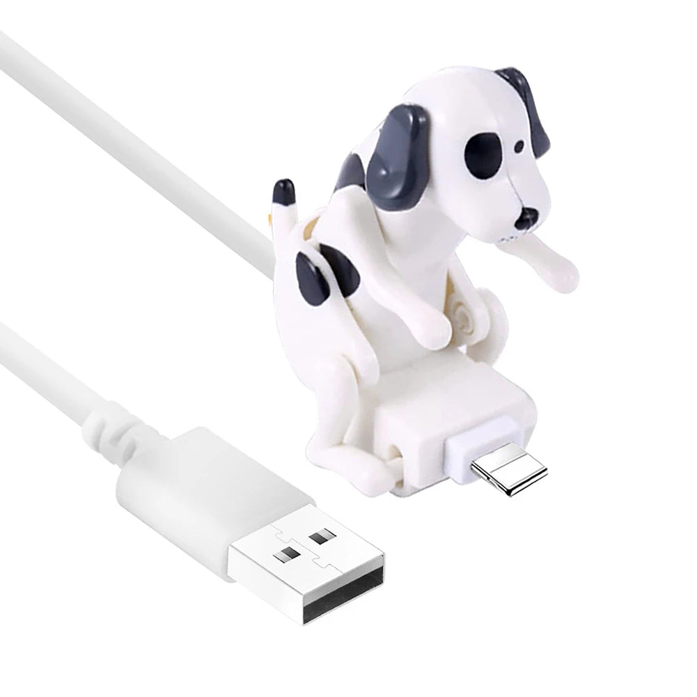 Funny Humping Dog Fast Charger Micro USB/IOS/Type-C Charging Data Cable for Apple Android Phone Charger Line Decompression Toys